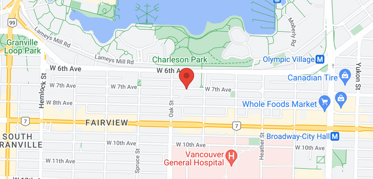 map of 303 953 W 8TH AVENUE